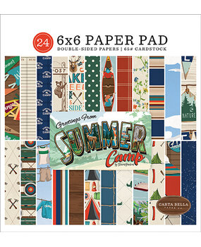Carta Bella Summer Camp 6x6 Inch Paper Pad (CBSC119023) (OUTLET) Carta Bella Summer Camp 6x6 Inch Paper Pad (CBSC119023) (OUTLET)