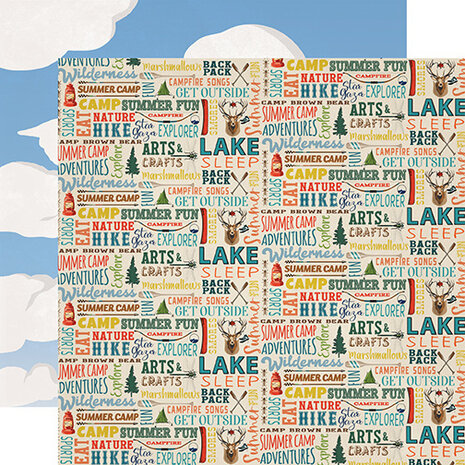 Carta Bella Summer Camp 6x6 Inch Paper Pad (CBSC119023) (OUTLET)