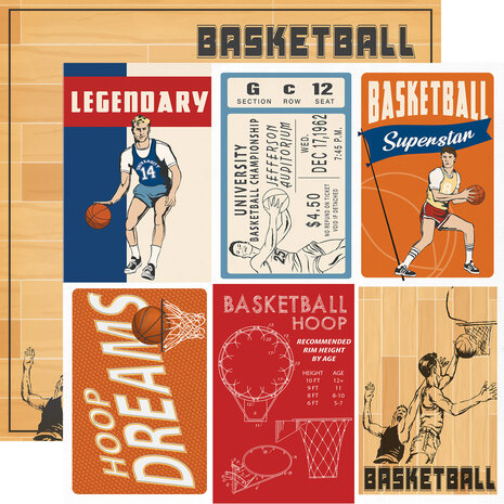 Carta Bella Slam Dunk 12x12 Inch Collection Kit (CBSD345016) (OUTLET) Carta Bella Slam Dunk 12x12 Inch Collection Kit (CBSD345016) (OUTLET)