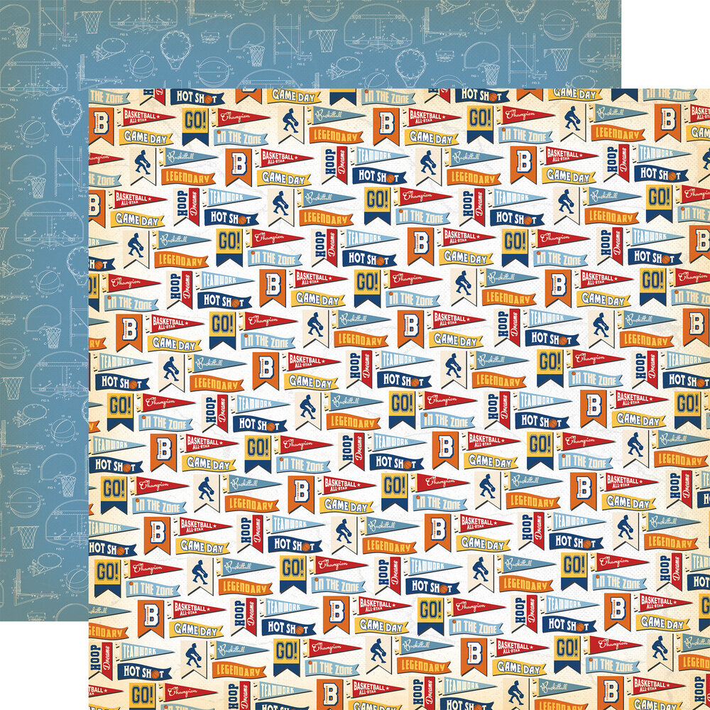 Carta Bella Slam Dunk 6x6 Inch Paper Pad (CBSD345023) (OUTLET)