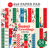 Carta Bella Season's Greetings 6x6 Inch Paper Pad (CBSG329023) (OUTLET)