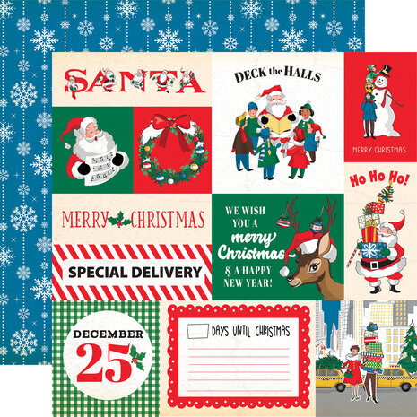 Carta Bella Season's Greetings 6x6 Inch Paper Pad (CBSG329023) (OUTLET)