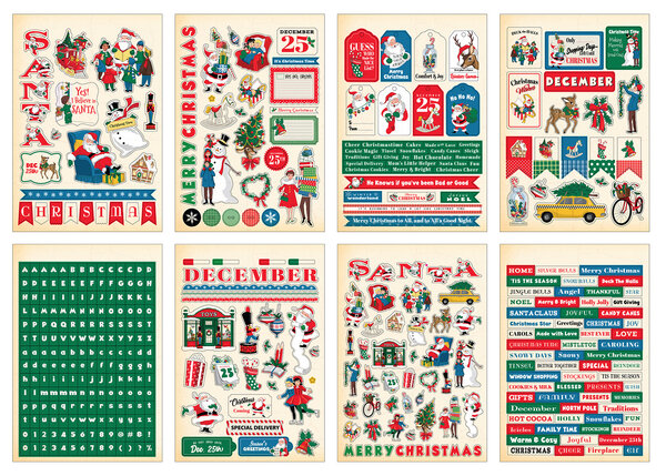 Carta Bella Season's Greetings Sticker Book (CBSG329029) (OUTLET)