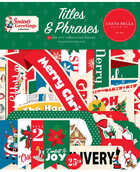 Carta Bella Season's Greetings Titles & Phrases (CBSG329032) (OUTLET)