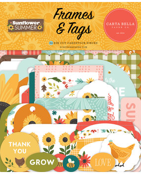 Carta Bella Sunflower Summer Frames & Tags (CBSS368025) (OUTLET)