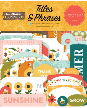 Carta Bella Sunflower Summer Titles & Phrases (CBSS368032) (OUTLET)