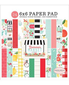 Carta Bella Summer Market 6x6 Inch Paper Pad (CBSUM115023) (OUTLET)