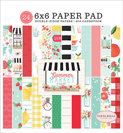 Carta Bella Summer Market 6x6 Inch Paper Pad (CBSUM115023) (OUTLET) Carta Bella Summer Market 6x6 Inch Paper Pad (CBSUM115023) (OUTLET)