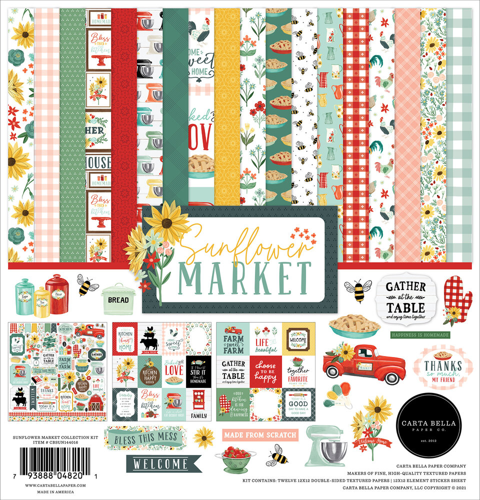 Carta Bella Sunflower Market Collection Kit (CBSUN144016) (OUTLET) Carta Bella Sunflower Market Collection Kit (CBSUN144016) (OUTLET)