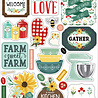 Carta Bella Sunflower Market Chipboard Accents (CBSUN144021) (OUTLET)