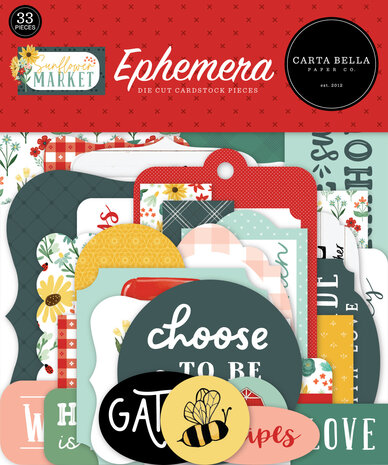 Carta Bella Sunflower Market Ephemera (CBSUN144024) (OUTLET)