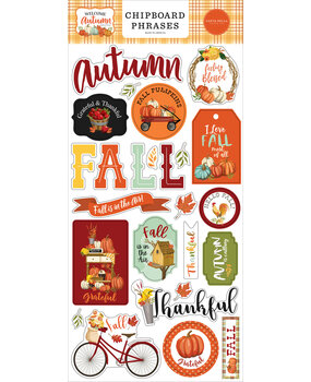 Carta Bella Welcome Autumn Chipboard Phrases (CBWA138022) (OUTLET) Carta Bella Welcome Autumn Chipboard Phrases (CBWA138022) (OUTLET)