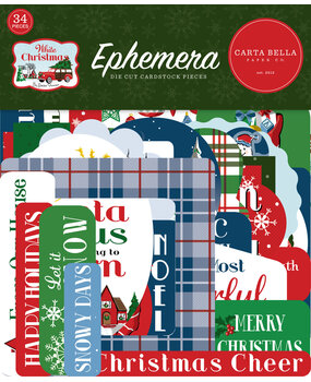 Carta Bella White Christmas Ephemera (CBWC156024) (OUTLET) Carta Bella White Christmas Ephemera (CBWC156024) (OUTLET)