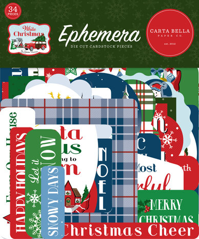 Carta Bella White Christmas Ephemera (CBWC156024) (OUTLET) Carta Bella White Christmas Ephemera (CBWC156024) (OUTLET)
