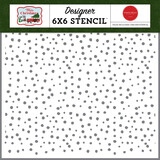 Carta Bella White Christmas Days Stencil (CBWC156035) (OUTLET)