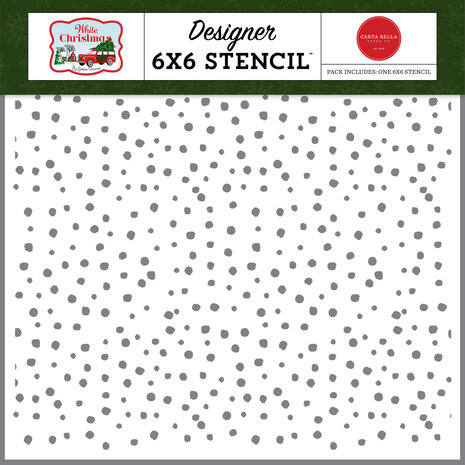 Carta Bella White Christmas Days Stencil (CBWC156035) (OUTLET) Carta Bella White Christmas Days Stencil (CBWC156035) (OUTLET)