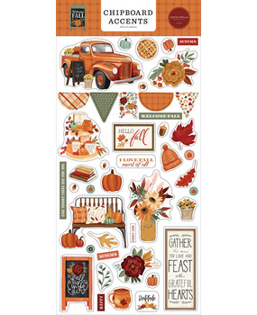 Carta Bella Welcome Fall Chipboard Accents (CBWF154021) (OUTLET) Carta Bella Welcome Fall Chipboard Accents (CBWF154021) (OUTLET)