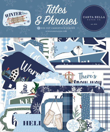 Carta Bella Wintertime Titles & Phrases (CBWT334032) (OUTLET)