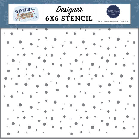 Carta Bella Stay Inside Blizzard Stencil (CBWT334034) (OUTLET)