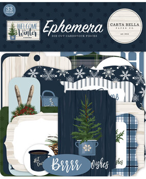 Carta Bella Welcome Winter Ephemera (CBWW142024) (OUTLET)