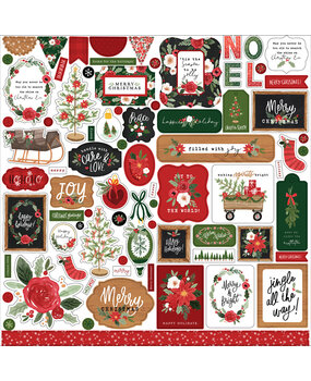 Carta Bella Happy Christmas 12x12 Inch Element Sticker (CBXM140014) (OUTLET) Carta Bella Happy Christmas 12x12 Inch Element Sticker (CBXM140014) (OUTLET)