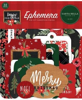 Carta Bella Happy Christmas Ephemera (CBXM140024) (OUTLET) Carta Bella Happy Christmas Ephemera (CBXM140024) (OUTLET)