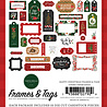 Carta Bella Happy Christmas Frames & Tags (CBXM140025) (OUTLET)