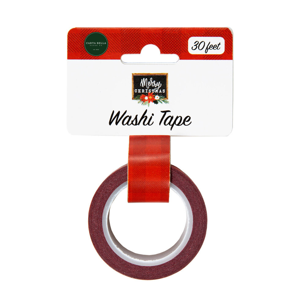Carta Bella Washi Tape Merry Plaid (CBXM140027) (OUTLET)