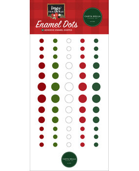 Carta Bella Happy Christmas Enamel Dots (CBXM140028) (OUTLET)