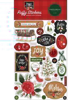 Carta Bella Happy Christmas Puffy Stickers (CBXM140066) (OUTLET) Carta Bella Happy Christmas Puffy Stickers (CBXM140066) (OUTLET)