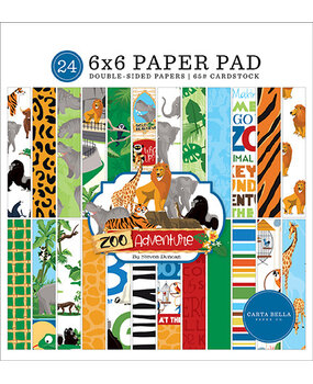 Carta Bella Zoo Adventure 6x6 Inch Paper Pad (CBZA128023) (OUTLET) Carta Bella Zoo Adventure 6x6 Inch Paper Pad (CBZA128023) (OUTLET)