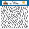 Carta Bella Zebra 6x6 Inch Stencil (CBZA128035) (OUTLET)