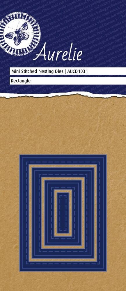 Aurelie Stitched Rectangle Mini Nesting Die (AUCD1031) (OUTLET) Aurelie Stitched Rectangle Mini Nesting Die (AUCD1031) (OUTLET)