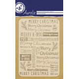 Aurelie Christmas Sentiments Background Embossing Folder (AUEF1016) (OUTLET)