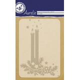 Aurelie Holy Candles Background Embossing Folder (AUEF1017) (OUTLET)