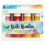 American Crafts Vicki Boutin Mixed Media Acrylic Paints Warm (4pcs) (376792) (OUTLET)