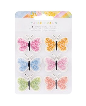 American Crafts Paige Evans Garden Shoppe Dimensional Stickers Butterflies (6pcs) (34013802) (OUTLET) American Crafts Paige Evans Garden Shoppe Dimensional Stickers Butterflies (6pcs) (34013802) (OUTLET)