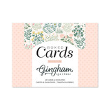 American Crafts Crate Paper Gingham Garden Boxed Cards (80pcs) (34014026) (OUTLET)