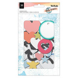 American Crafts Vicki Boutin Where To Next Chipboard Shapes (50pcs) (34014106) (OUTLET)