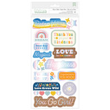 American Crafts Thickers Flower Child Phrase (47pcs) (34014152) (OUTLET)