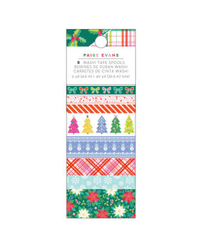 American Crafts Paige Evans Sugarplum Wishes Washi Tape Spools (8pcs) (34021995) (OUTLET) American Crafts Paige Evans Sugarplum Wishes Washi Tape Spools (8pcs) (34021995) (OUTLET)