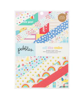 American Crafts Pebbles All The Cake 6x8 Inch Paper Pad (34022076) (OUTLET) American Crafts Pebbles All The Cake 6x8 Inch Paper Pad (34022076) (OUTLET)