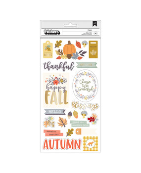 American Crafts Thickers Farmstead Harvest Phrase Gold Foil Puffy (46pcs) (34024734) (OUTLET) American Crafts Thickers Farmstead Harvest Phrase Gold Foil Puffy (46pcs) (34024734) (OUTLET)