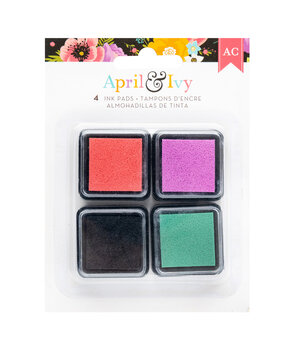 American Crafts April and Ivy Ink Pads (4pcs) (34025590) (OUTLET) American Crafts April and Ivy Ink Pads (4pcs) (34025590) (OUTLET)