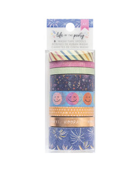 American Crafts Life of the Party Washi Tape (8pcs) (34025835) (OUTLET) American Crafts Life of the Party Washi Tape (8pcs) (34025835) (OUTLET)