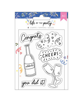 American Crafts Life of the Party Stamps (6pcs) (34025839) (OUTLET) American Crafts Life of the Party Stamps (6pcs) (34025839) (OUTLET)