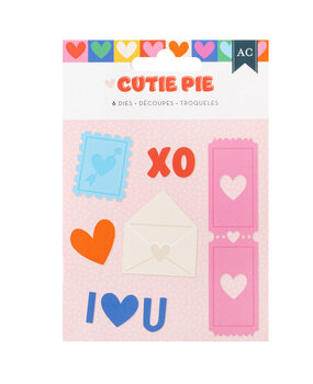 American Crafts Cutie Pie Dies (6pcs) (34027441) (OUTLET) American Crafts Cutie Pie Dies (6pcs) (34027441) (OUTLET)