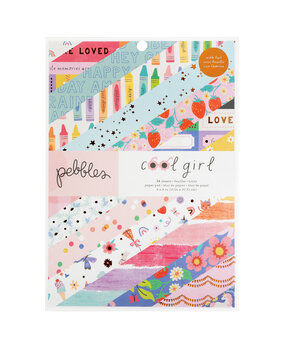 American Crafts Pebbles Cool Girl 6x8 Inch Paper Pad Gold Foil (36 Sheets) (34027662) (OUTLET) American Crafts Pebbles Cool Girl 6x8 Inch Paper Pad Gold Foil (36 Sheets) (34027662) (OUTLET)