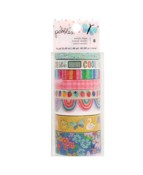 American Crafts Pebbles Cool Girl Washi Tape Spools Gold Foil (8pcs) (34027668) (OUTLET) American Crafts Pebbles Cool Girl Washi Tape Spools Gold Foil (8pcs) (34027668) (OUTLET)