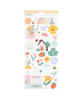 American Crafts Pebbles Sunny Bloom 6x12 Inch Stickers Icons Gold Foil (77pcs) (34030122) (OUTLET) American Crafts Pebbles Sunny Bloom 6x12 Inch Stickers Icons Gold Foil (77pcs) (34030122) (OUTLET)
